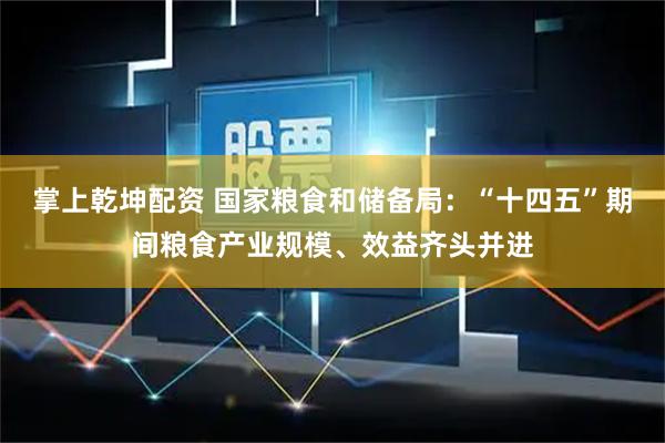 掌上乾坤配资 国家粮食和储备局：“十四五”期间粮食产业规模、效益齐头并进