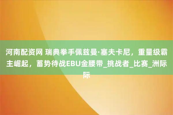 河南配资网 瑞典拳手佩兹曼·塞夫卡尼，重量级霸主崛起，蓄势待战EBU金腰带_挑战者_比赛_洲际