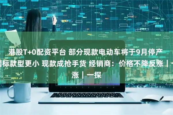 港股T+0配资平台 部分现款电动车将于9月停产 新国标款型更小 现款成抢手货 经销商：价格不降反涨｜一探